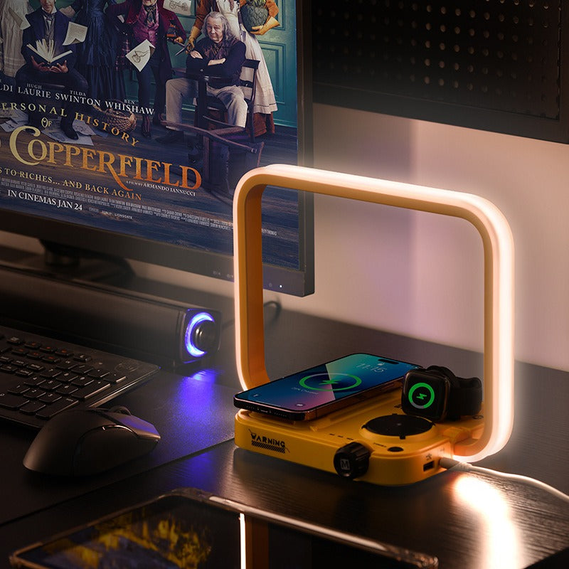 CNON Trendy Višenamjensko bežično punjenje Atmosphere Light Phone Slušalice Watch Tri u jednom RGB Colorful Light Intelligen